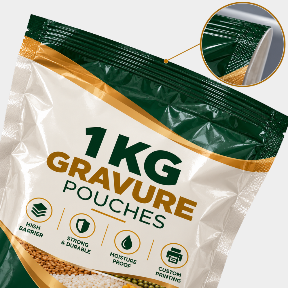 1 KG Gravure Printed Grain Pouches