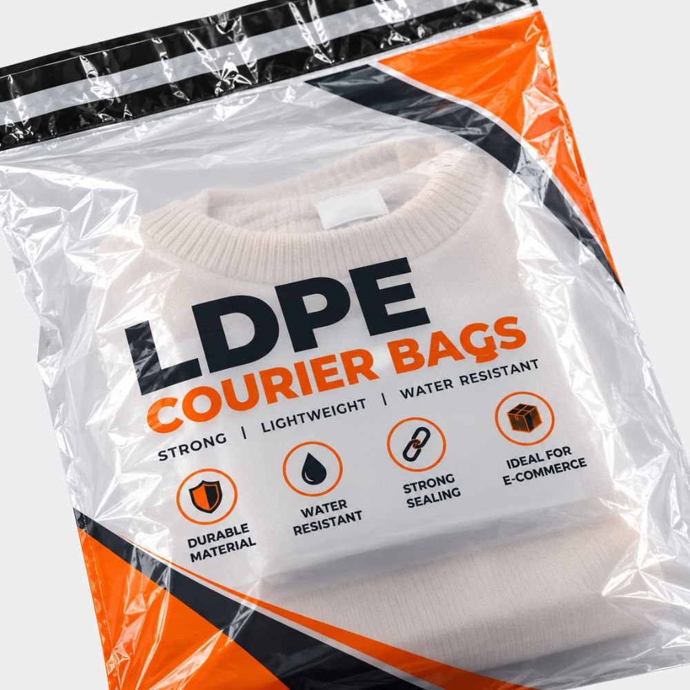 LDPE Courier Bags for Garments