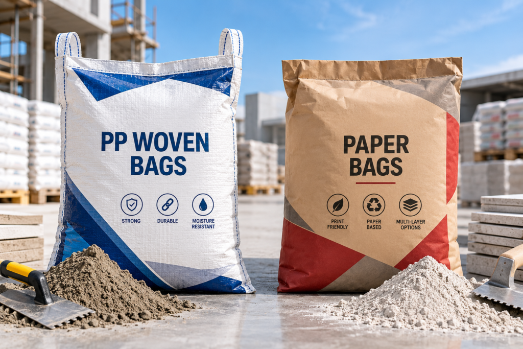 pp woven vs paper bags
