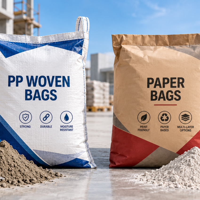PP Woven Bags vs Paper Bags: Which Packaging Is Best for Construction Materials?